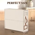 4 Pack Foldable Bed Sheets Set Organizers and Storage(King & Queen Size),Linen Fabric Closet Organizers with Window,Folding Bedding Storage Box for Bedsheets and Pillow Cube Organizer-Beige - Image 7