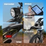 BG-S Electric Bike for Adults – 20"x4.5" Fat Tire, 1200W Motor, 48V 15Ah Battery, 7-Speed, Dual Disc Brakes for Off-Road and City Riding - Image 7