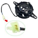 Electric Radiator Cooling Fan 4" Mounting Kit Oil Cooler Fit for NC250 150cc 200cc 250cc 300cc Water Cooled Quad ATV UTV 4 Wheeler Dirt Bike Pit Bike Buggies Karts Motorcycles Engines - Image 6