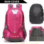 Hiking Backpack Camping 40L Outdoor Daypack Lightweight Travel Backpack with Rain Cover for Women Men (Pink) - Image 6