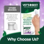 Vet's Best Ear Relief Finger Wipes, Ear Cleansing Finger Wipes for Dogs, Sooths & Deodorizes, 50 Disposable Dog Wipes - Image 4
