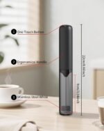 CIRCLE JOY Rechargeable Milk Frother Hanheld, Dual Coil Whisk Head Electric Coffee Frother, Portable Hand Frother Wand Drink Mixer for Matcha Lattes Cappuccino, Kitchen Gifts, Black - Image 4
