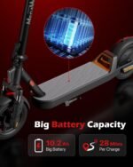 Electric Scooter with Suspension Long Range Electric Scooter for Adults 10inTires,E Scooter with Smart APP Control for Commuting, Outdoor, Short Travel UL2272 - Image 4