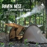 OneTigris Raven NEST Hot Tent with Stove Jack, Spacious Waterproof 2 Person Tunnel Tent for Camping, Hiking, Backpacking, Bushcraft - Image 3