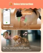 GlocalMe PetPhone for Dog and Cat, Support Play Music and Two-Way Call, Pet Community and AI Health Alerts, Real Time Tracking and Virtual Fence, Unlimited Range Pet GPS Tracker (Green) - Image 4