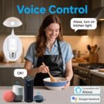 LoraTap Smart Wi-Fi Light Bulb Socket Adapter, Voice for Alexa/Google, Smart Life App Group & Timer, 60W Max, Incandescent Compatible, E26/E27, 2 Pack - Image 4