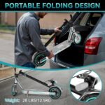 Electric Scooter for Adults, 19/25 Mph Max Speed, 21/25/35 Miles Range,350/500/600W APP Control E-Scooter with 8.5"/10" Inflatable tire, Foldable Escooter with App Control, UL 2272 Certified - Image 6
