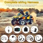 Complete Electrics Wiring Harness Kit, Coil Stator Solenoid Relay CDI Spark Plug for 4 Wheelers Stroke ATV 50cc 70cc 90cc 110cc 125cc Go Kart Pit Quad Dirt Buggy Bike Parts - Image 7