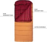 Teton Sports 0F Sleeping Bag. Warm and Comfortable Camping Sleeping Bag, Teton Tough Canvas Shell for Camping, Hunting, and Cold Weather, Green/Rose - Image 3
