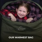Teton Sports 0F Sleeping Bag. Warm and Comfortable Camping Sleeping Bag, Teton Tough Canvas Shell for Camping, Hunting, and Cold Weather, Green/Rose - Image 4