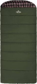 Teton Sports 0F Sleeping Bag. Warm and Comfortable Camping Sleeping Bag, Teton Tough Canvas Shell for Camping, Hunting, and Cold Weather, Green/Rose - Image 8