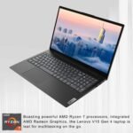 Lenovo V-Series V15 Business Laptop, 15.6" FHD Display, AMD Ryzen 7 7730U, 16GB RAM, 1TB SSD, Numeric Keypad, HDMI, RJ45, Webcam, Wi-Fi, Windows 11 Pro, Black - Image 3