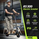 Electric Scooter for Adults, 500W/650W Motor, Up to 19 MPH and 25 Miles Long-Range, 10" Pneumatic Tires, Folding E Scooter with Fingerprint Unlocking and APP, Ideal for Safe Commuting - Image 3