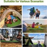 OGERY Sleeping Pad for Camping, 6" Extra-Thick Reinforced Camping Sleeping Pad with Pillows & Built-in Foot Pump, Ultralight Self Inflating Air Mattress Mat for Tent Hiking Essentials Gear - Image 7