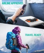 BLAVOR Solar Power Bank 10,000mAh, Portable Wireless Charger, 20W Fast Charging External Battery Pack with USB C for Cell Phones, Solar Panel Charging with Dual Flashlight for Camping - Image 7