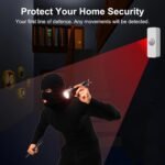 WiFi Motion Sensor, Smart Motion Detector for Home Security, Wireless Motion Sensor App Remote Monitor, Voice Command Compatible with Alexa. 4 Pack - Image 5
