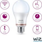 Philips Smart 60W A19 Daylight LED Bulb 4-Pack - E26- Indoor - Connects to Your Existing Wi-Fi - Control with Voice or App - Powered by WiZ Connected - Image 4