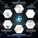 Hexagon Garage Lights, High Brightness 168W 6500K 18480Lumens Honeycomb Hexagon Led Garage Light 5 Grid for Garage, Auto Beauty Shop, Car Detailing Shop, Workshop - Image 4