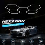 Hexagon Garage Lights, High Brightness 168W 6500K 18480Lumens Honeycomb Hexagon Led Garage Light 5 Grid for Garage, Auto Beauty Shop, Car Detailing Shop, Workshop - Image 6