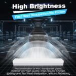 Hexagon Garage Lights, High Brightness 168W 6500K 18480Lumens Honeycomb Hexagon Led Garage Light 5 Grid for Garage, Auto Beauty Shop, Car Detailing Shop, Workshop - Image 7