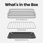 Chefman Air Fryer Toaster Oven Combo, Countertop Oven for Quick & Healthy Meals, Bake, Broil, Air Fry, Toast, and Bagel Functions, 450°F Max Temp, 4 Slice Toaster Oven Air Fryer Combo - Image 7