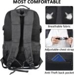 MATEIN 17 Inch Laptop Backpack, Large Military Tactical Backpack for Men TSA Approved, Water Resistant Work Day Pack Computer Bag, Travel Laptop Carry on for Camping Hiking - Image 4