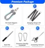 ATESON Pet Grooming Hammock with Nail Clippers/Nail Trimmers/Grooming Scissors, Dog Grooming Harness for Nail Trimming, Pet Grooming Sling Helper - Image 4