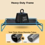 Veehoo Original Outdoor Elevated Dog Bed, Cooling Raised Dog Cot for Large Dogs, Portable Standing Pet Hammock Platform with Washable Breathable Mesh, No-Slip Feet, X-Large, Black, CWC2201 - Image 4