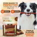 Dog Chews, 5-inch Munchy Sticks, Assorted Flavors, 50 Count (Pack of 3, Total 150 Counts), with Natural, Beef and Chicken Flavor, High Protein Dog Treats, Including Microfiber Cleaning Cloth - Image 3