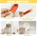 feehope 3PCS Cat Treat Spoon, Lickable Cat Treat Spoon Squeeze, Multi-Function Cats Treats Feeder for Pet Liquid Snack and Wet Food(Beige&Green&Orange) - Image 5