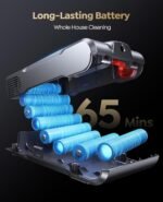 ozeeco Cordless Vacuum Cleaner, 600W/50KPA/65Mins Vacuum Cleaners for Home, Self-Standing Stick Vacuum with Wall Mount Charging and Auto Mode, Handheld Vacuum for Pet Hair/Carpet/Floor - Image 4