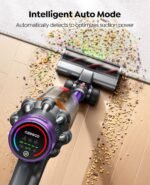 ozeeco Cordless Vacuum Cleaner, 600W/50KPA/65Mins Vacuum Cleaners for Home, Self-Standing Stick Vacuum with Wall Mount Charging and Auto Mode, Handheld Vacuum for Pet Hair/Carpet/Floor - Image 6
