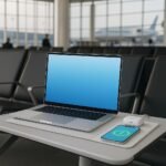 nexxtech 4-in-1 Laptop Sleeve/Case with Mag Safe Charging, PU Leather (15-16inch) Tech Folio | Dove (White) | Soft Shell (Foldable) - Image 3