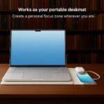 nexxtech 4-in-1 Laptop Sleeve/Case with Mag Safe Charging, PU Leather (15-16inch) Tech Folio | Dove (White) | Soft Shell (Foldable) - Image 4