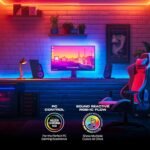 Monster Smart RGB+IC LED Strip Lights 25ft – Sound Reactive Strip Lights for Bedroom, App & Voice Control, RGB Light Strip for Room, Alexa Google Home, Razer Chroma Sync - 230 RGB+IC LED Lights - Image 4