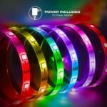 Monster Smart RGB+IC LED Strip Lights 25ft – Sound Reactive Strip Lights for Bedroom, App & Voice Control, RGB Light Strip for Room, Alexa Google Home, Razer Chroma Sync - 230 RGB+IC LED Lights - Image 7