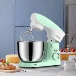 Stand Mixer, 6.5QT 10 Speeds Tilt-Head Electric Stand Mixer, 3-In-1 Kitchen Mixer with Bowl, Dough Hook, Whisk and Beater, Food Mixer for Baking and Daily Use (Green White) - Image 5