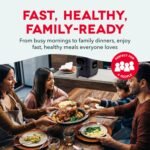 Dash Flip & Fry™ Digital 2-in-1 Grill & Air Fryer - Has AirCrisp® Technology - Digital Touchscreen, Ceramic Nonstick Grill Plate & Special Dehydrate Function - 3 Quarts - Navy - Image 6
