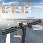 Aovowheel Electric Scooter for Adults, Folding E Scooter with 250W-500W Motor 16-24 Mph Top Speed, Max 15-60Miles Long Range, 6.5''/8.5''/10''/14'' Solid Tires Commuting Scooters, Dual Brakes - Image 5