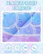 Sleeping Bags for Kids, 3 Season Waterproof Sleeping Bag with Carry Bag for Camping Hiking, Rainbow Unicorn - Image 4