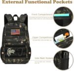 XINTREY Kids tactical Backpack for Boys School Bag 20L mini Children Backpack for Outdoor Camping Travel (Black CM) - Image 4