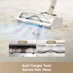 DREAME Cordless Vacuum Cleaner R10 Pure, 120AW Powerful Suction, Stick Vacuum Cleaner for Home, Anti-Tangle, LED Headlights, Up to 60 Mins Runtime, Lightweight for Carpet, Hard Floor, Pet Hair - Image 6