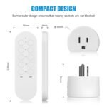 SURNICE Remote Control Outlet 10A Wireless Light Switch for Household Appliances, 130 FT Range, Smart Plug with Remote, FCC Certified, ETL Listed - Image 8