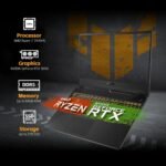 ASUS TUF A15 Gaming Laptop, AMD Ryzen 7 7435HS Processor, NVIDIA GeForce RTX 3050, 15.6 inch Full HD Display, 32GB DDR5 RAM, 1TB SSD, Backlit Keyboard, Windows 11 Home, Wi-Fi, Alpacatec Accessory - Image 3