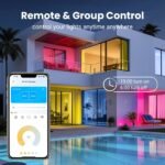 VOLIVO Smart Light Bulbs 4 Pack, Color Changing LED Bulbs, Compatible with Alexa and Google Assistant, WiFi & Bluetooth Smart Bulb, 2700K-6500K, Music Sync, A19, E26,9W,800 Lumens, 2.4Ghz only - Image 6