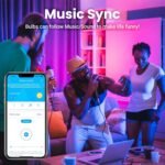 VOLIVO Smart Light Bulbs 4 Pack, Color Changing LED Bulbs, Compatible with Alexa and Google Assistant, WiFi & Bluetooth Smart Bulb, 2700K-6500K, Music Sync, A19, E26,9W,800 Lumens, 2.4Ghz only - Image 7