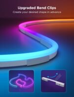 Govee RGBIC Neon Lights, LED Smart Neon Rope Light 2 Works with Matter, Alexa, Google Assistant, Custom DIY Neon Strip Lights for Bedroom and Holiday Decor, Softer Material, 32.8ft, White - Image 3
