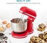 DASH Delish by DASH Compact Stand Mixer, 3.5 Quart with Beaters & Dough Hooks Included - Red - Image 3