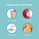 DASH Delish by DASH Compact Stand Mixer, 3.5 Quart with Beaters & Dough Hooks Included - Red - Image 4