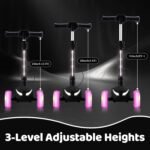 24V Electric Scooter for Kids w/150W Powerful Motor, Thumb Throttle, LCD Screen, Bluetooth, Light-Up Stem Deck & Wheels, 3 Adjustable Heights, 5MPH Safe Speed, 3 Wheel Electric Scooter for Kids - Image 5